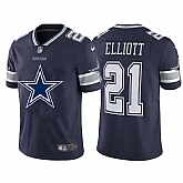 Nike Cowboys 21 Ezekiel Elliott Navy Team Big Logo Vapor Untouchable Limited Jersey,baseball caps,new era cap wholesale,wholesale hats